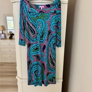 Lilly Pulitzer Silk Paisley Print Dress 4
